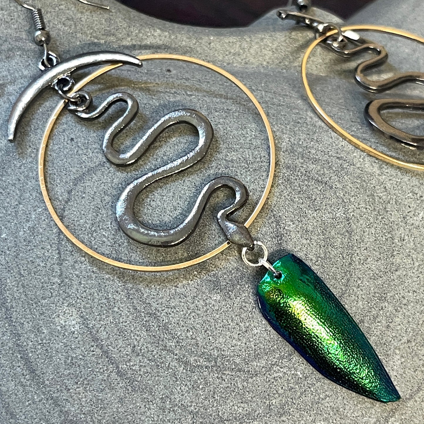 Naga Jewel Wing Earrings