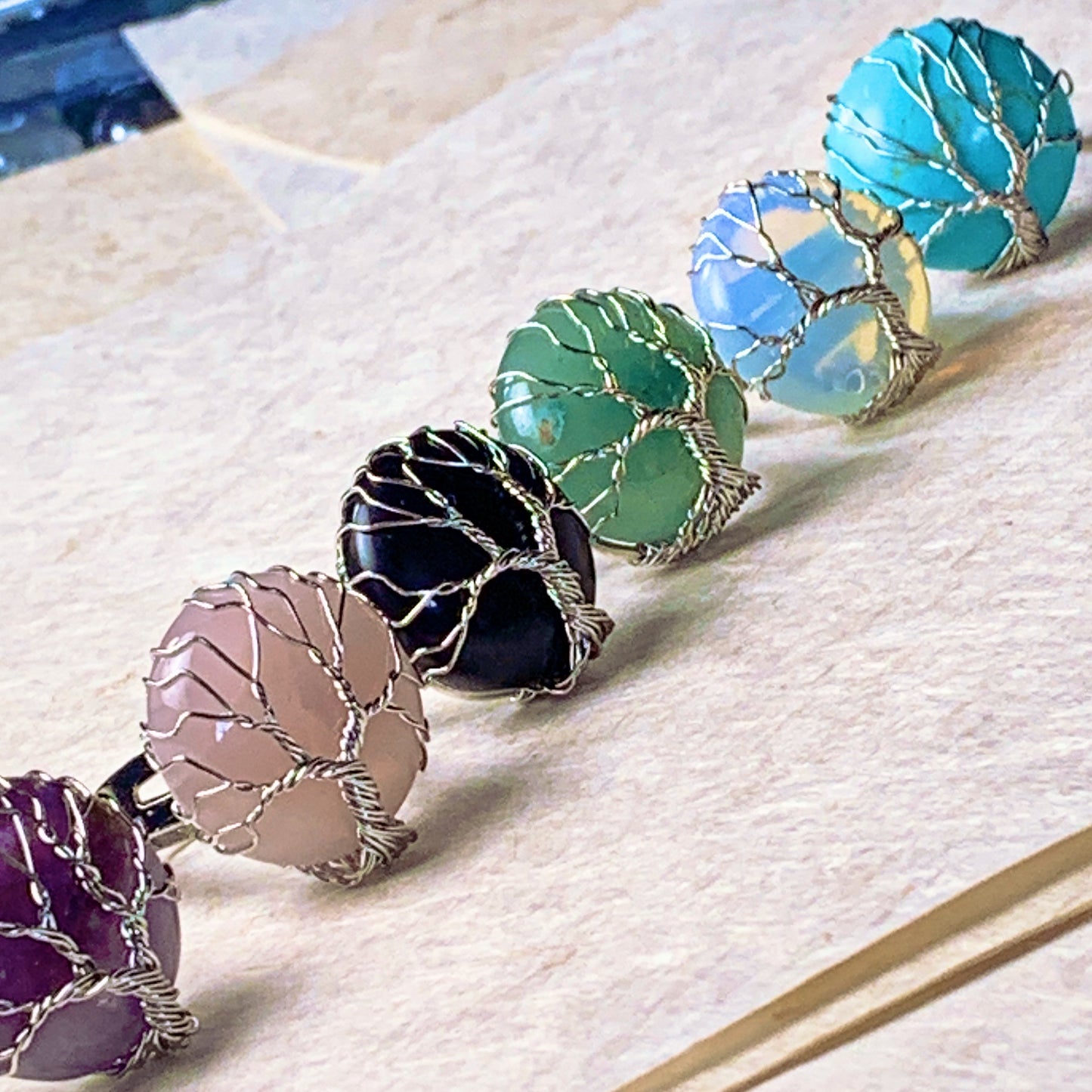 Walden Tree of Life Gemstone Rings