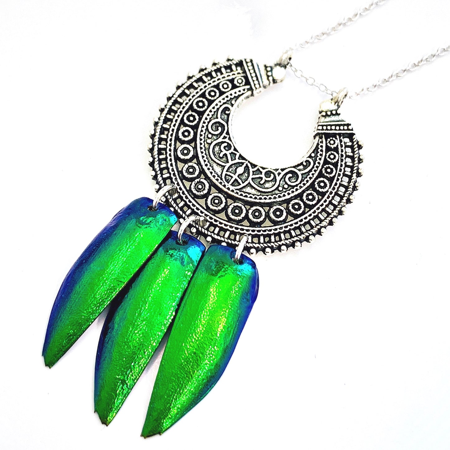 Deva Jewel Wing Bali Silver Necklace