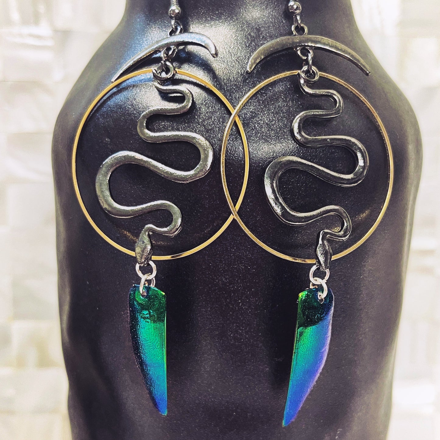 Naga Jewel Wing Earrings