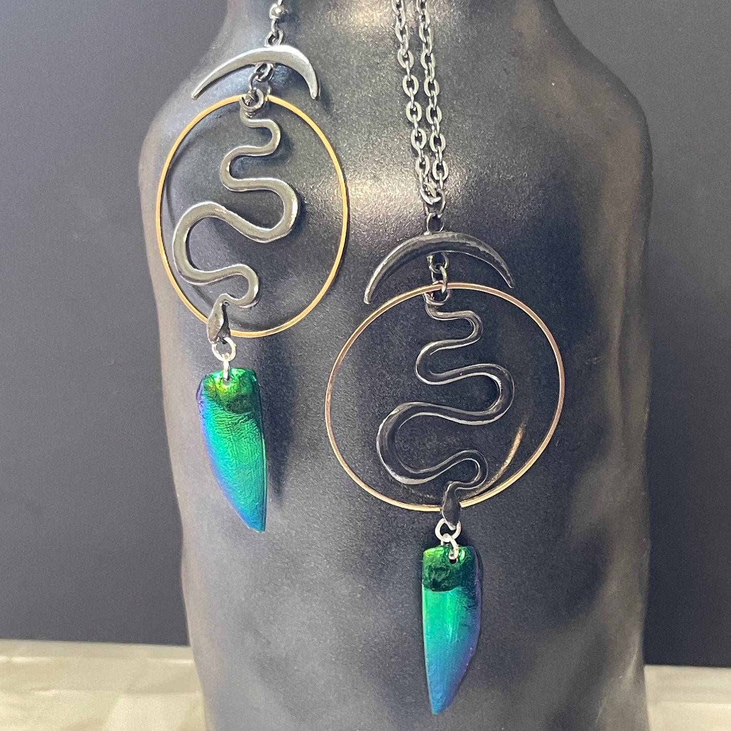 Naga Jewel Wing Earrings