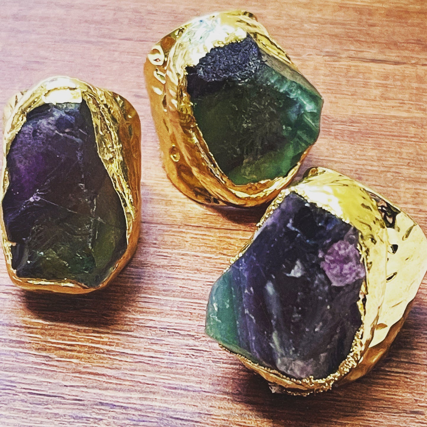 Genius Fluorite seriously statement ring