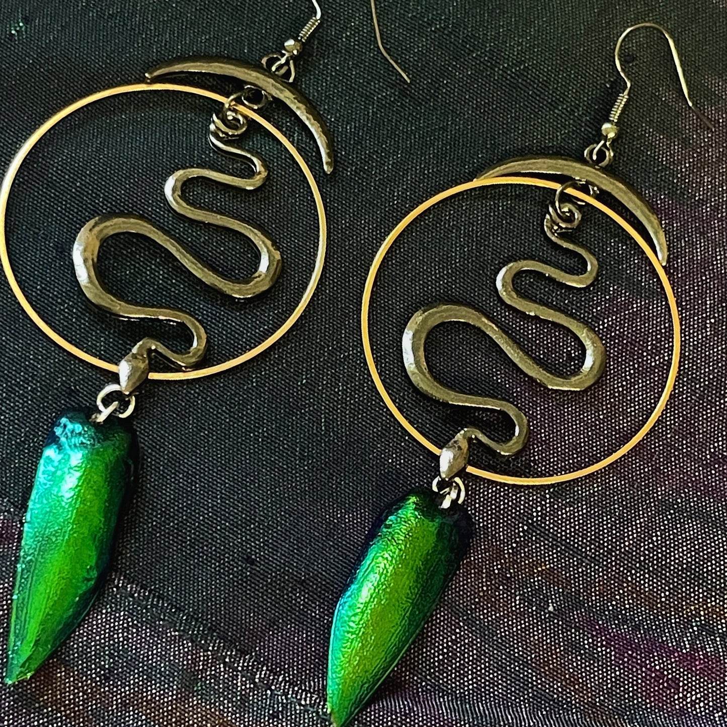 Naga Jewel Wing Earrings