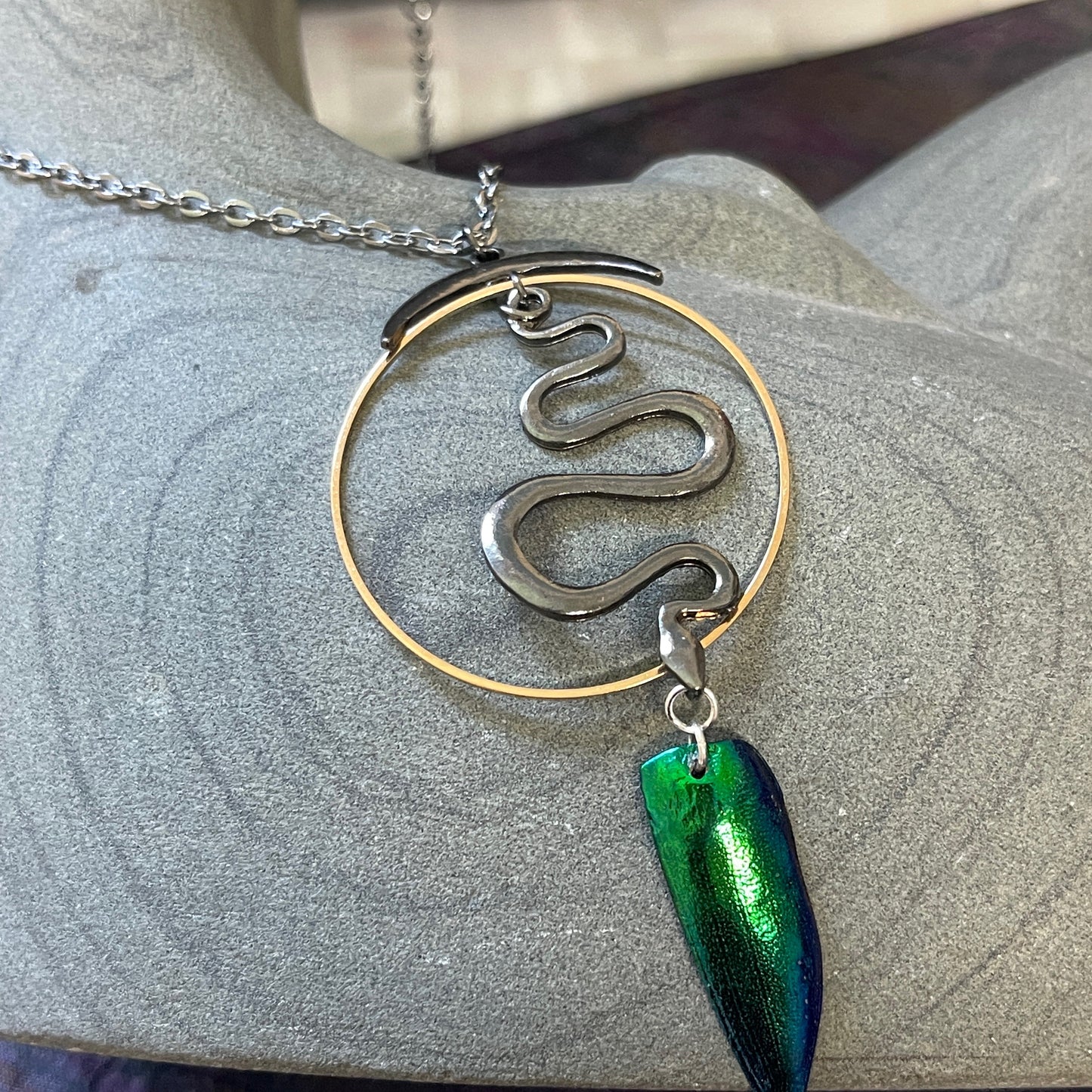Naga Jewel Wing Necklace