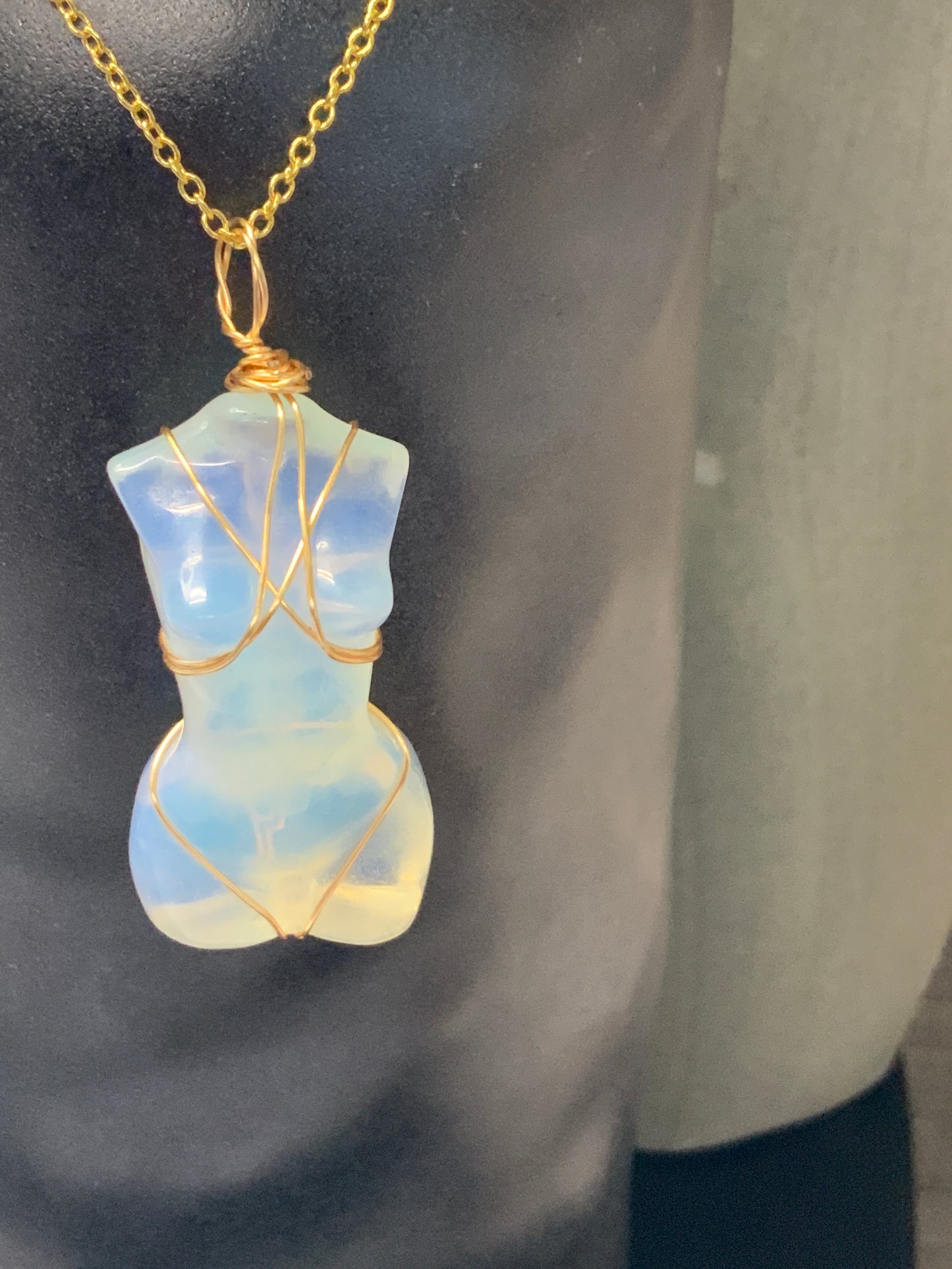 Venus Goddess Gemstone Necklace
