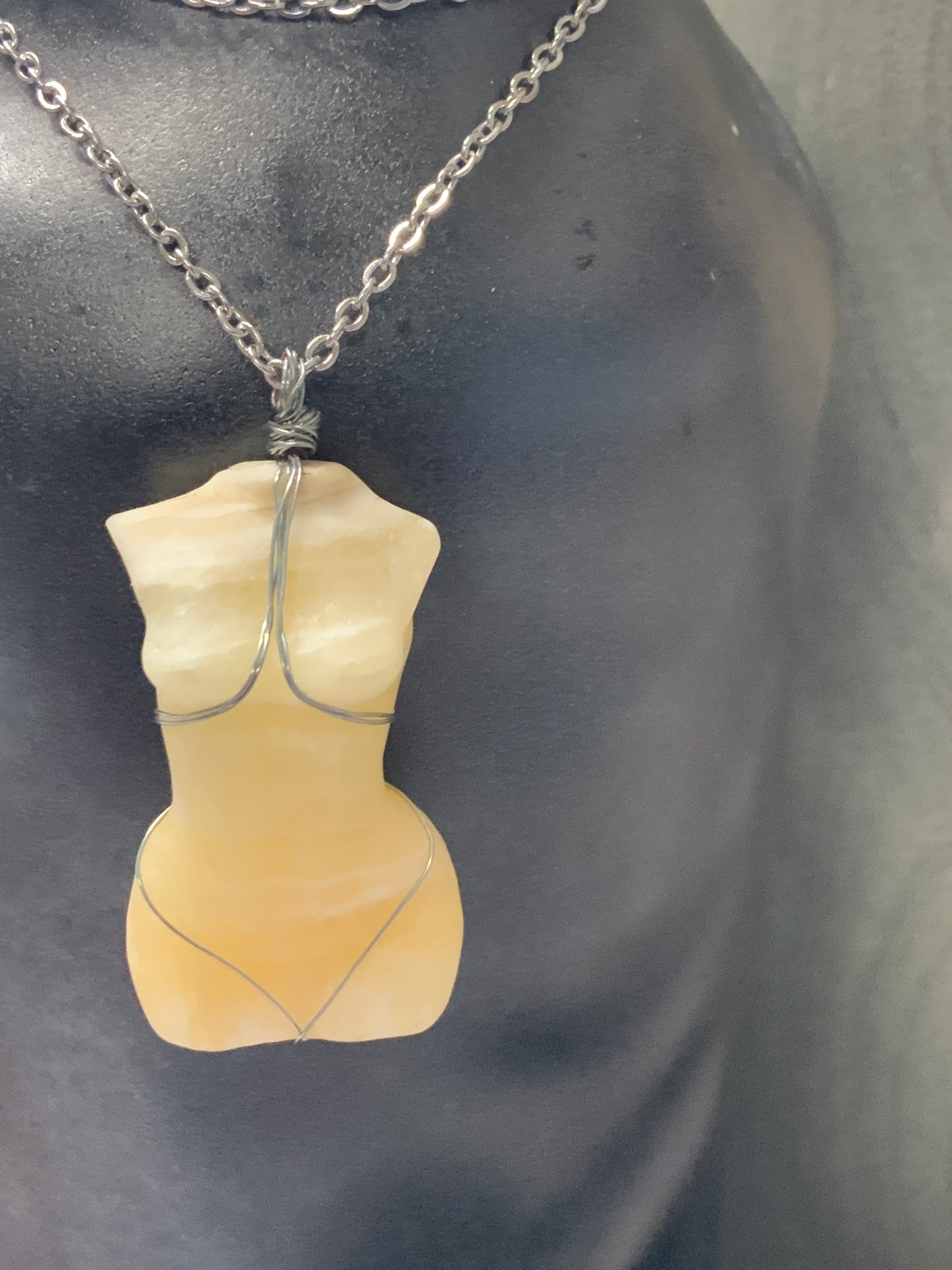 Venus Goddess Gemstone Necklace