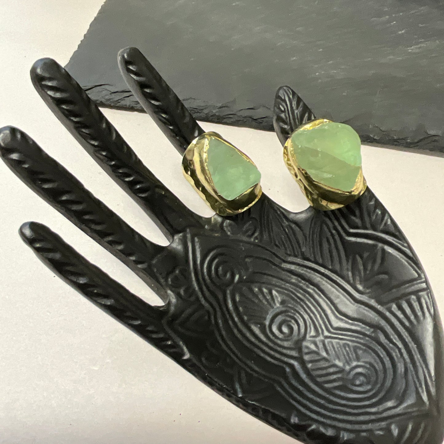 Genius Fluorite seriously statement ring