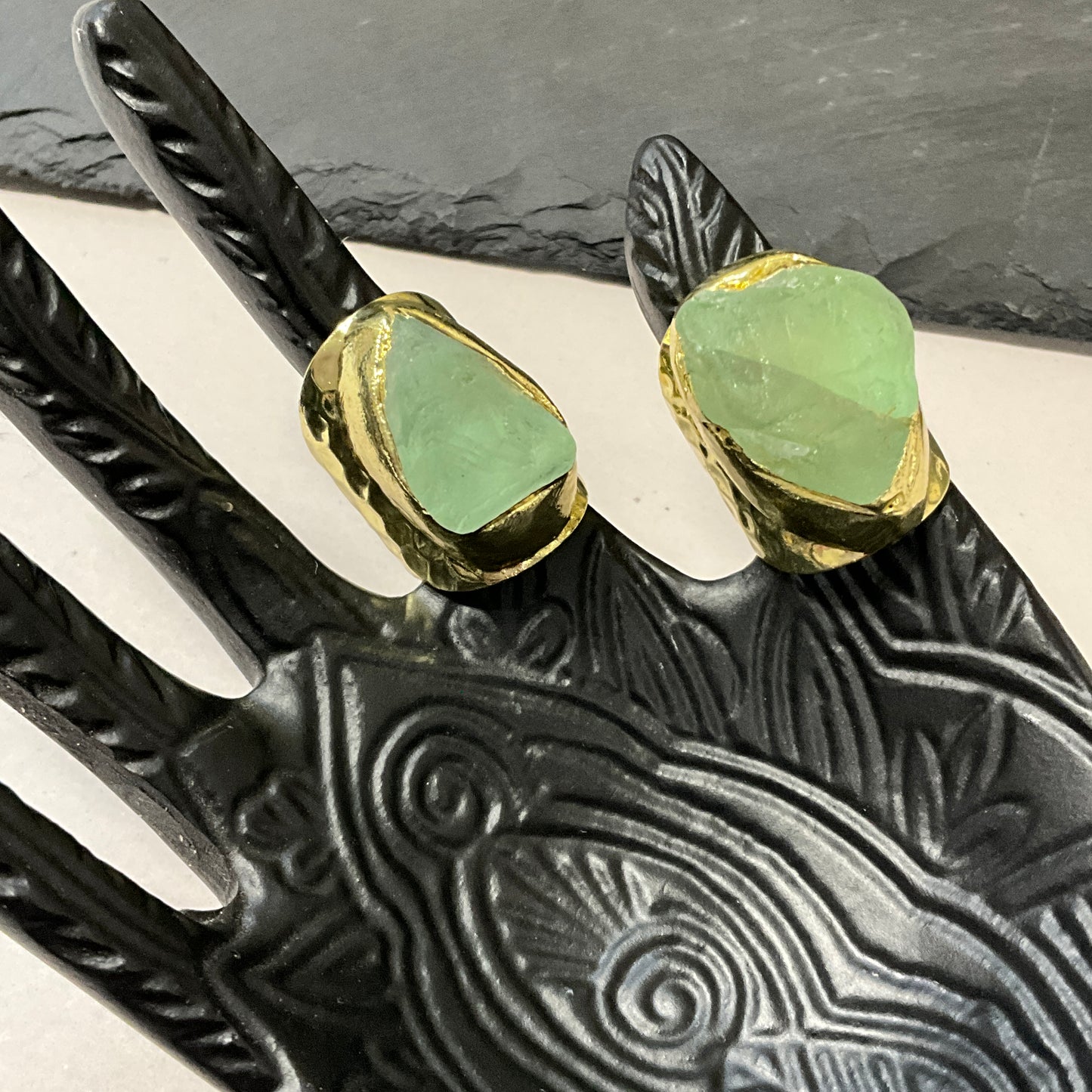 Genius Fluorite seriously statement ring