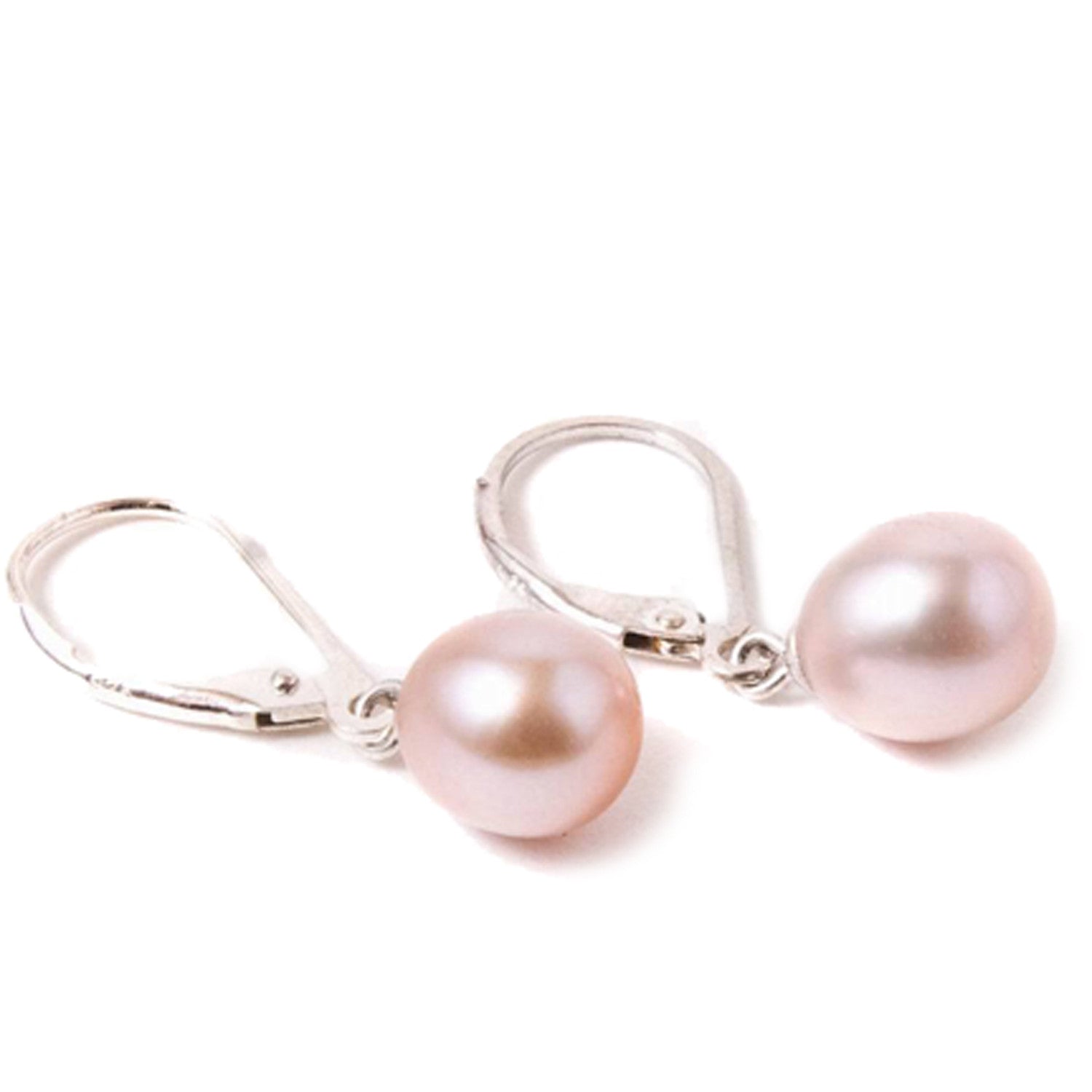 Misty Drop Earrings Bridal Blush Pink