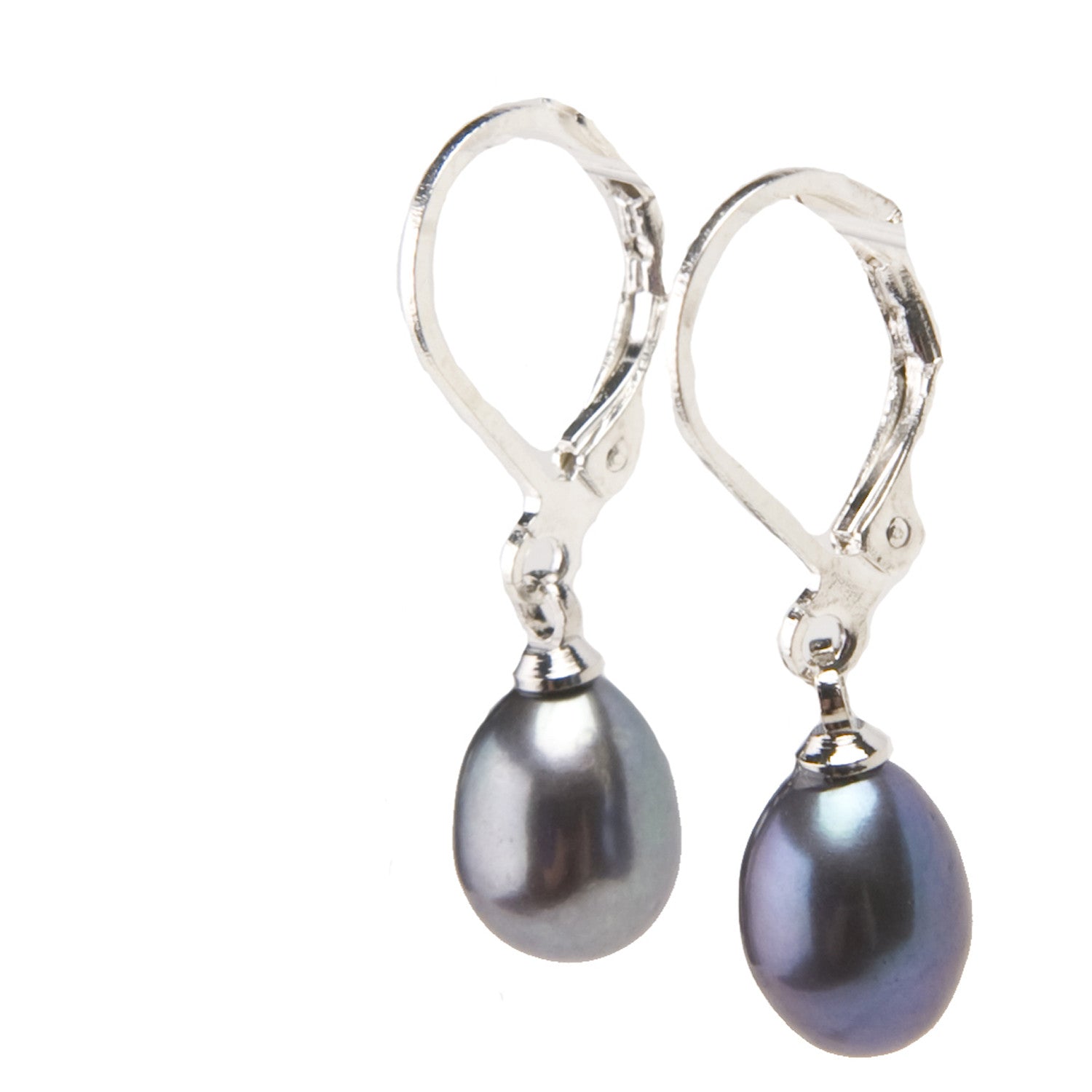 Misty Pearl Midnight Drop Earrings