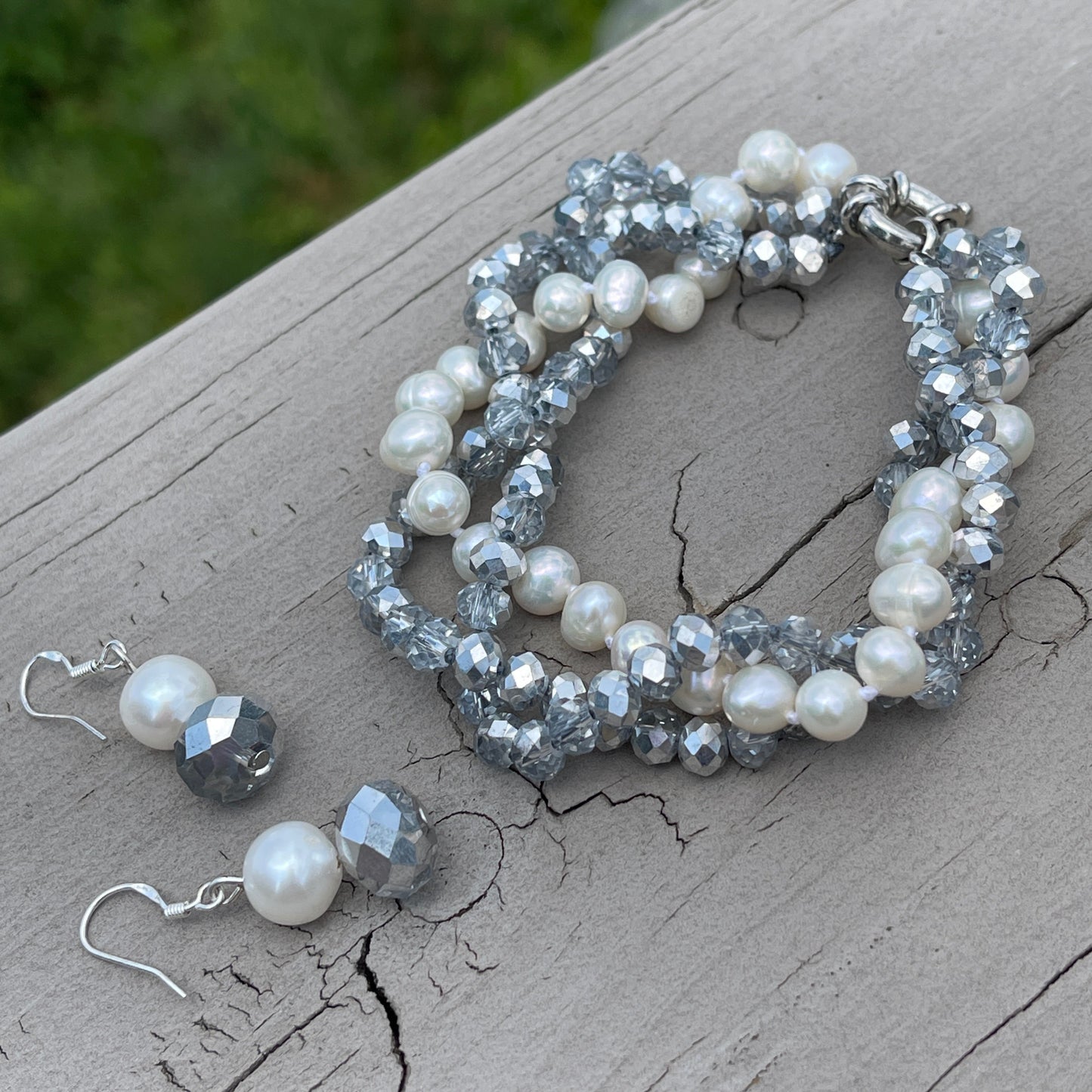 Kristin Pearl and Crystal Bracelet