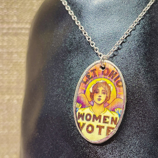 Let Ohio Women Vote Pendant Necklace