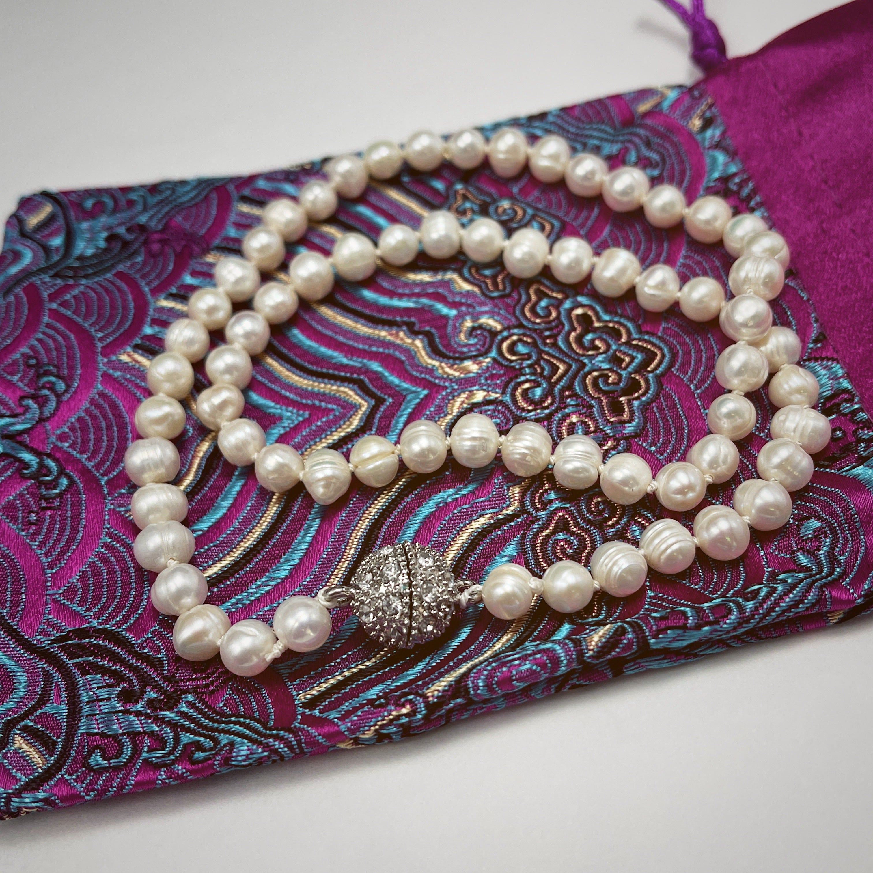 SPARKING X DUGOUT POTATO PEARL NECKLACE スパーキング