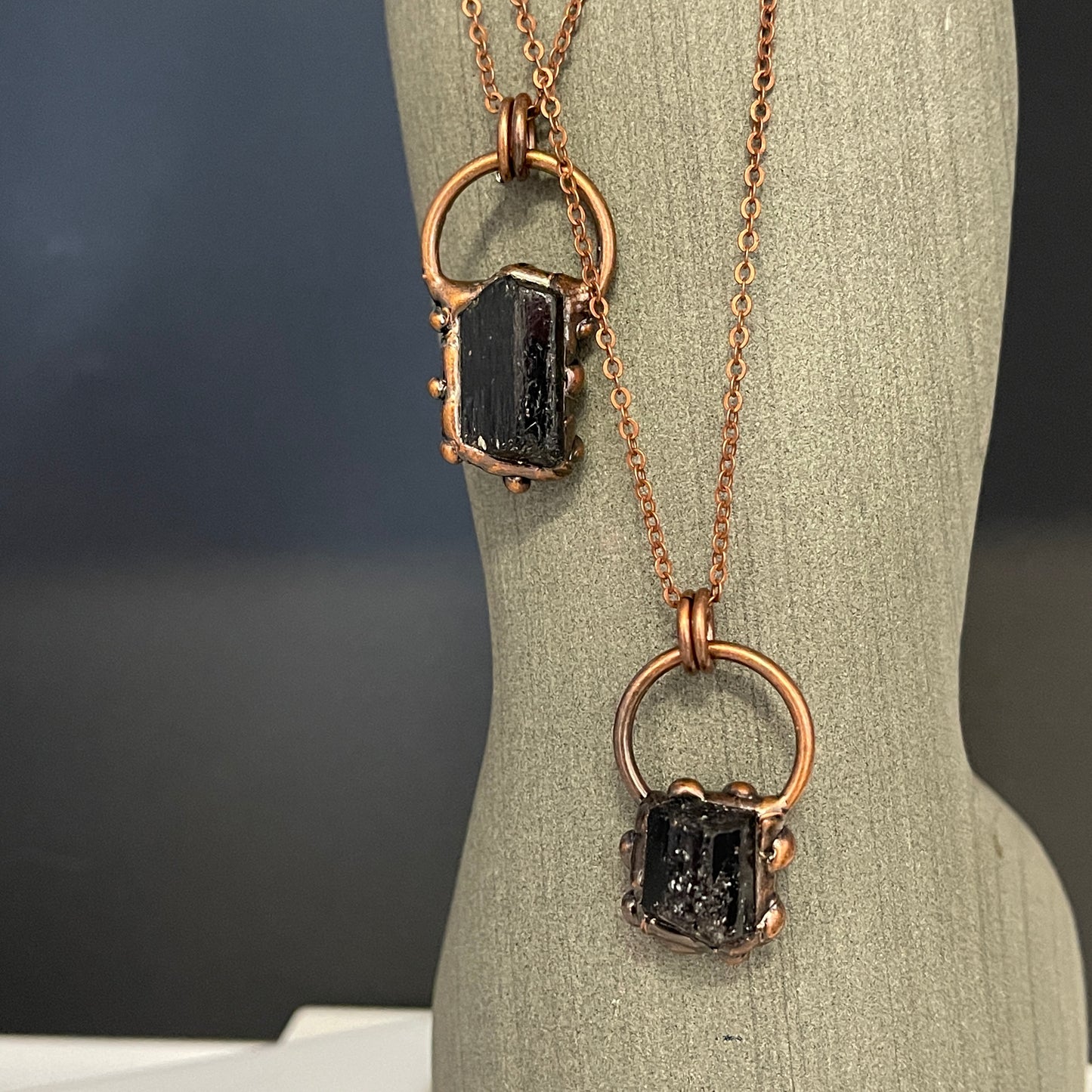 Copper Black Tourmaline Necklace