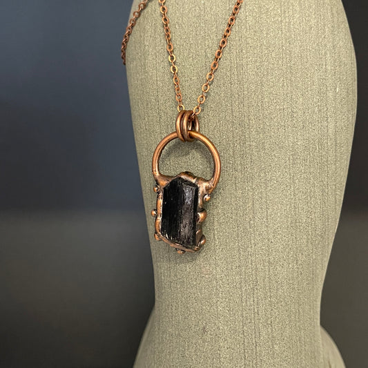 Copper Black Tourmaline Necklace