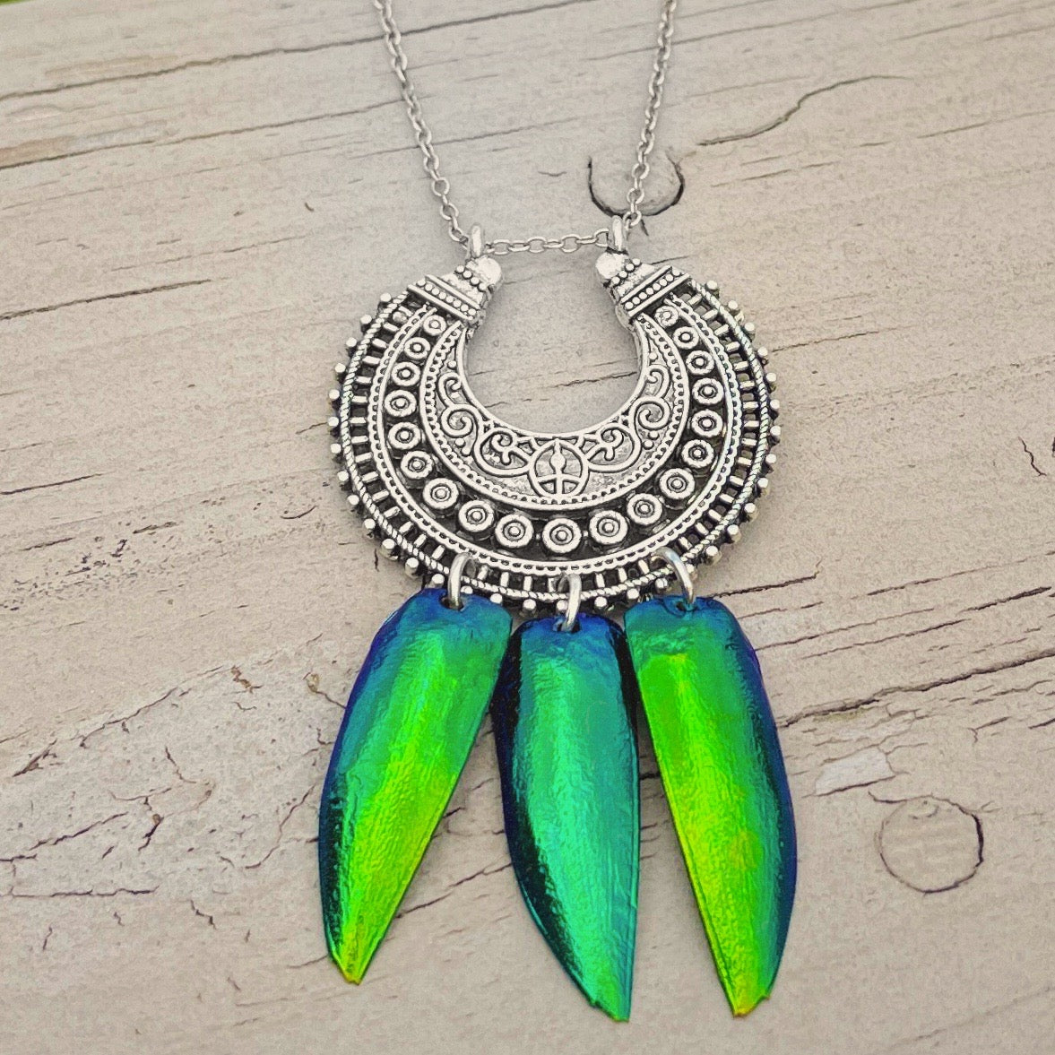 Deva Jewel Wing Bali Silver Necklace