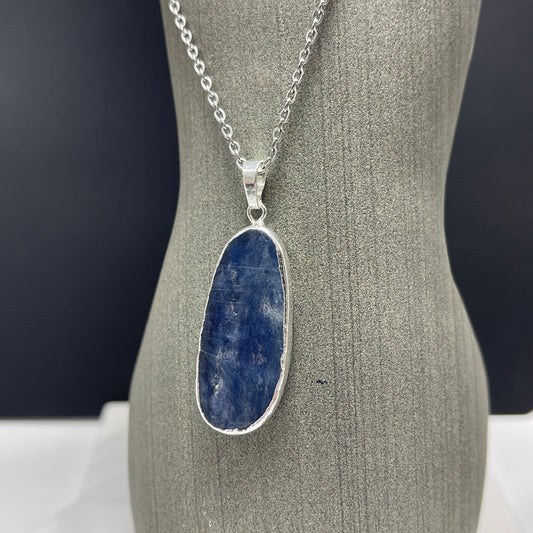 Calming Kyanite Pendant Necklace