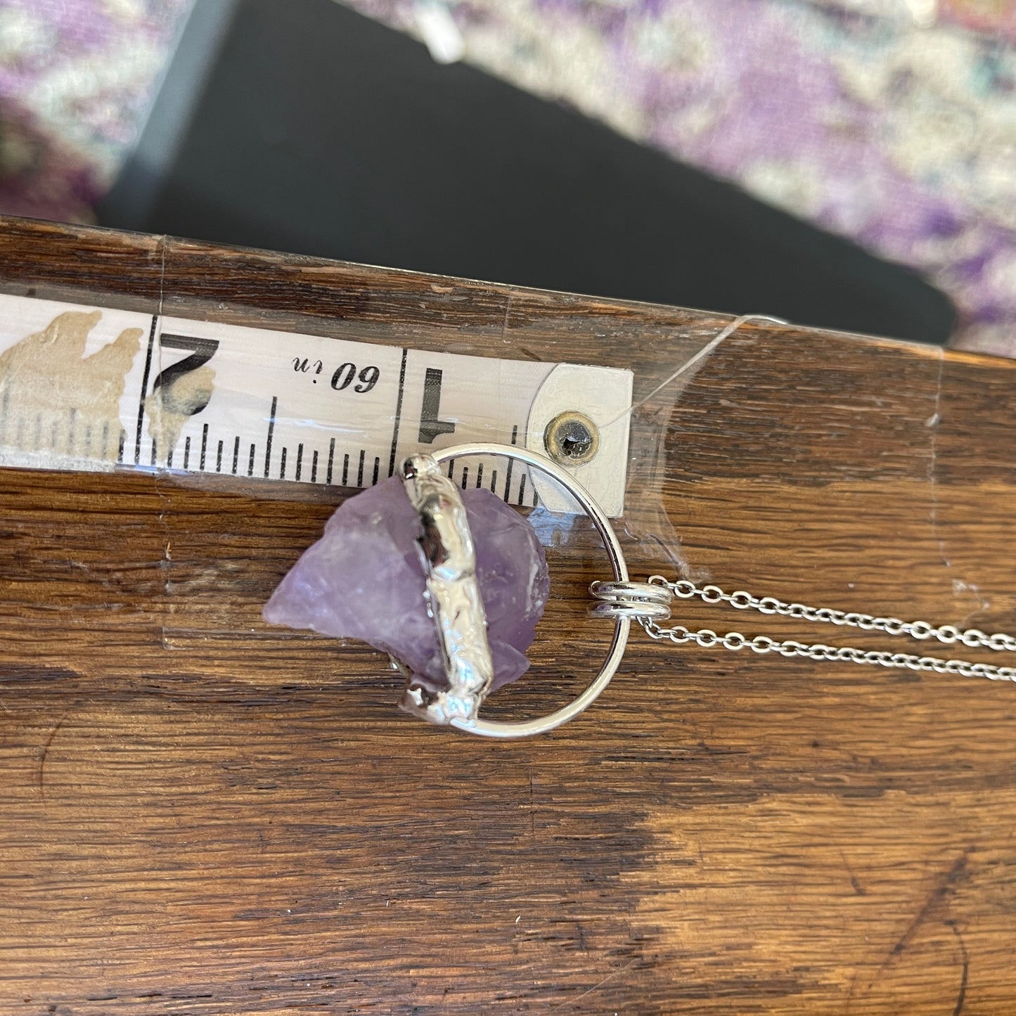 Dreamy Rock Amethyst Necklace