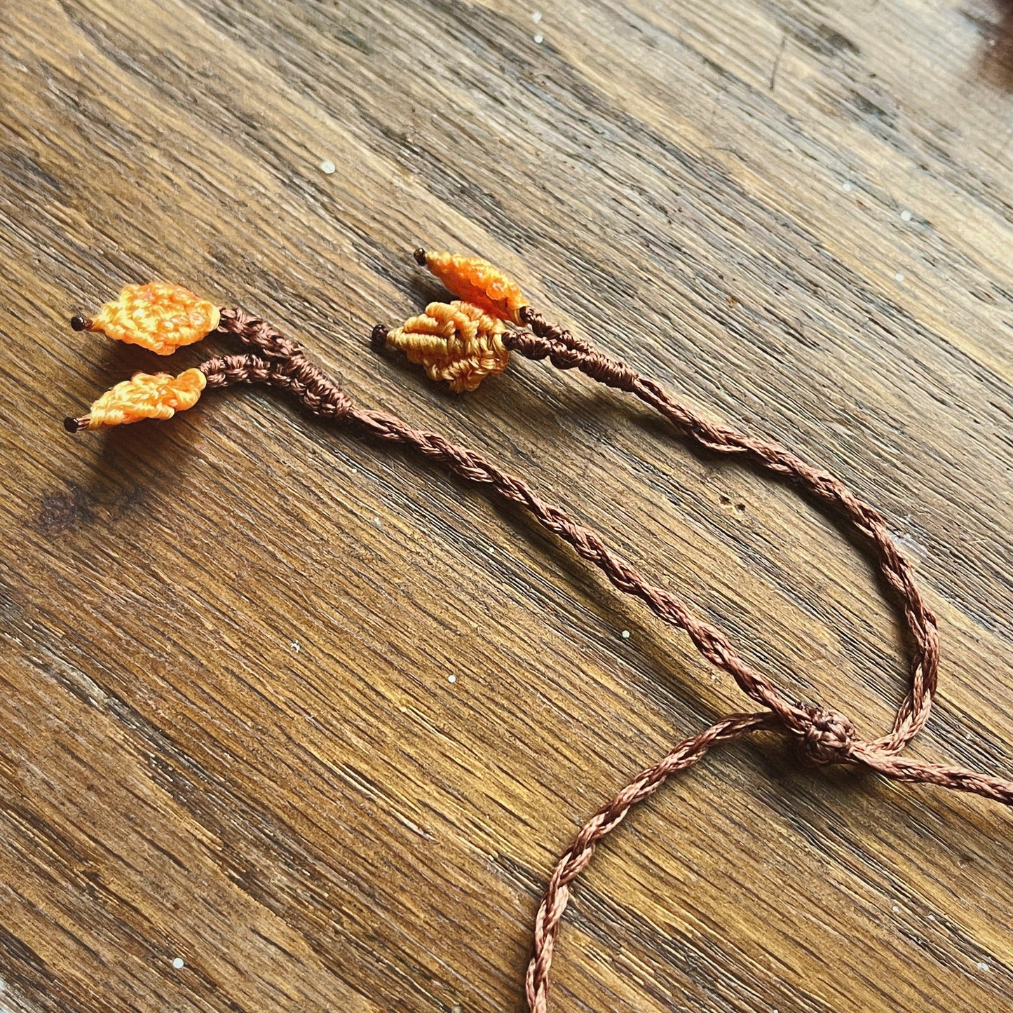 Dryad Tree Leaves Gemstone necklace autumnal