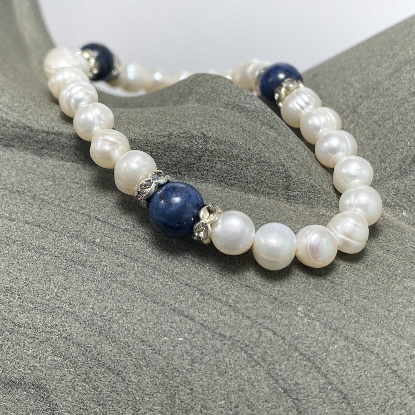 Jolie Pearl, Crystal & Gemstone Stacking Bracelets